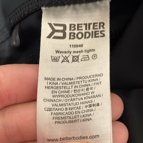 Better Bodies Women Leggings XS Waverly Black Workout Athleisure Loungewear - Picture 13 of 17